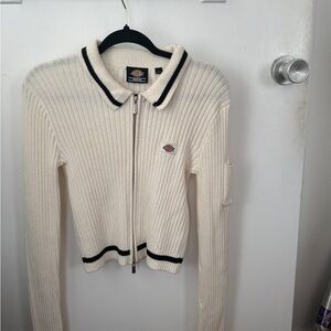 Dickies Cream Sweater with Black Accents